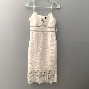 White lace dress
